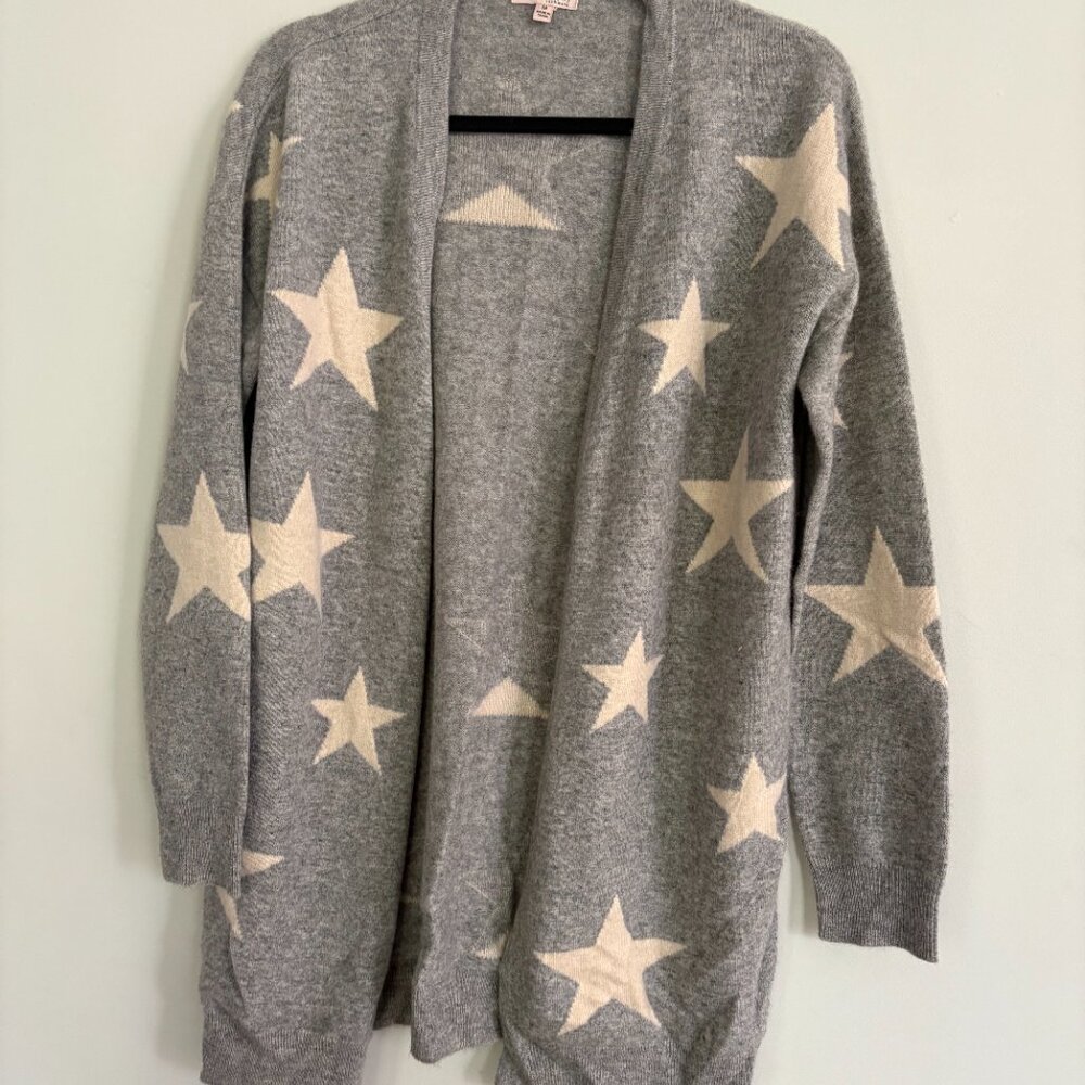 Philosophy Gray with Stars Cashmere Cardigan size M